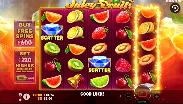 Scatter symbols in Juicy Fruits video slot