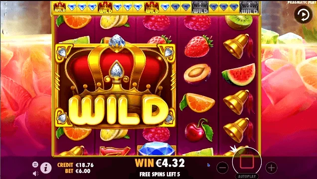 Juicy Fruits online slot game with wild symbol
